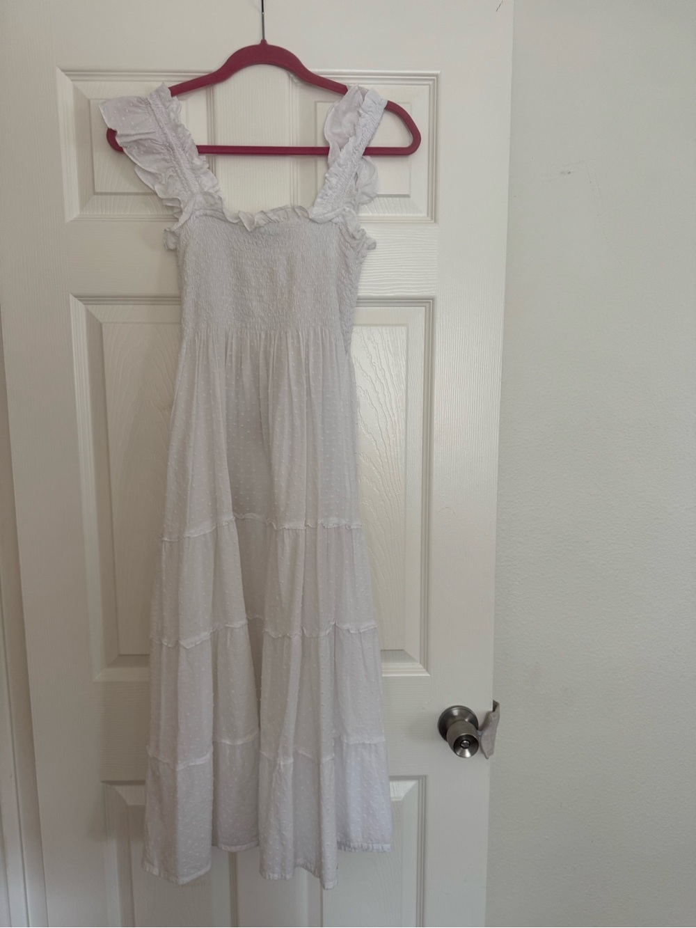 Hill House Nap Dress White Ruffle Strap Girls' Maxi Dress